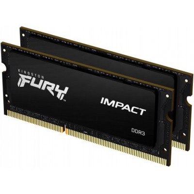 Пам'ять до ноутбука Kingston DDR3 1866 16GB KIT (8GBx2) SO-DIMM 1.35V/1.5V FURY Impact