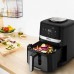 Мультипіч Tefal Easy Fry Silence Vision, 1670Вт, чаша-5л, сенсорне керув., 10 програм, з віконцем, пластик, чорний