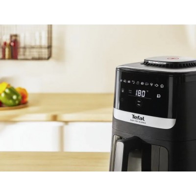 Мультипіч Tefal Easy Fry Silence Vision, 1670Вт, чаша-5л, сенсорне керув., 10 програм, з віконцем, пластик, чорний
