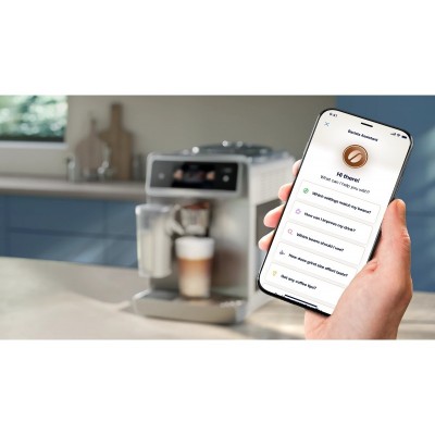 Кавомашина Philips Series 8000 Cafe Aromis, 1.9л, зерно+мелена, автомат.капуч, дисплей, авторецептів -54, срібни