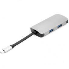 Концентратор PowerPlant Type-C - HDMI 4K, USB 3.0, USB Type-C, RJ45 (CA911691) Концентратор PowerPlant Type-C - HDMI 4K, USB 3.0, USB Type-C, RJ45 (CA911691)