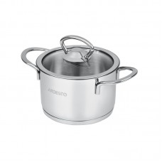 Каструля Ardesto Luna, скляна кришка, 0.9 л, нержавіюча сталь Каструля Ardesto Luna, скляна кришка, 0.9 л, нержавіюча сталь