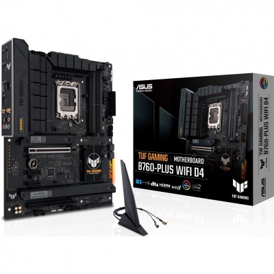 Материнcька плата ASUS TUF GAMING B760-PLUS WIFI D4 s1700 B760 4xDDR4 M.2 HDMI DP mATX