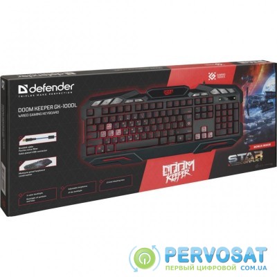 Клавиатура Defender Doom Keeper GK-100DL RU (45100)