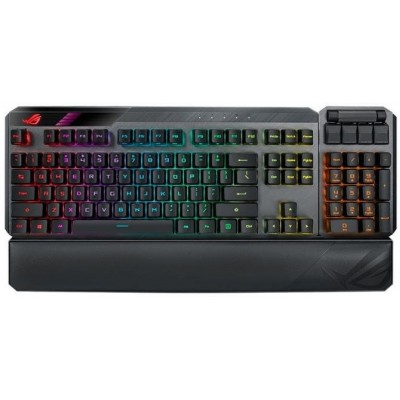 Клавіатура ігрова Asus ROG CLAYMORE II Red Switch WL/BT/USB RU RGB, Black