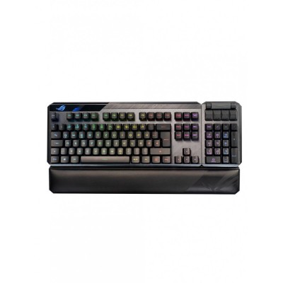 Клавіатура ігрова Asus ROG CLAYMORE II Red Switch WL/BT/USB RU RGB, Black