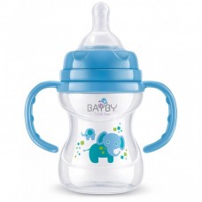 Пляшечка для годування BAYBY 150 мл 6 мес+ синий (BFB6104) Пляшечка для годування BAYBY 150 мл 6 мес+ синий (BFB6104)