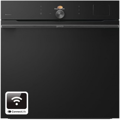 Духова шафа Gorenje електрична, 77л, A+, пара, дисплей, піроліз, готув. на різн рівнях, чорний