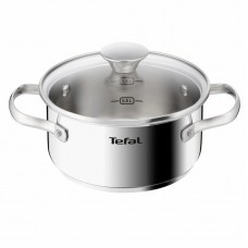 Каструля Tefal Minis, з кришкою,1.5 л, нержавіюча сталь, скло Каструля Tefal Minis, з кришкою,1.5 л, нержавіюча сталь, скло