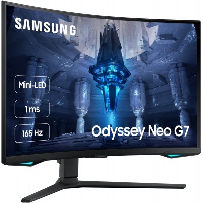 Монітор Samsung 32" Odyssey Neo G7 S32BG752 2xHDMI, DP, USB, BT, VA, 3840x2160, 165Hz, 1ms, CURVED
