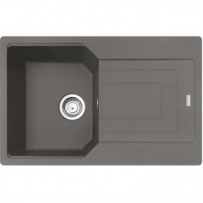 Мийка кухонна Franke Urban, фраграніт, прямокутник, з крилом, 780х500х220мм, чаша - 1, врізна, оборотна, UBG 611-78, сірий камінь