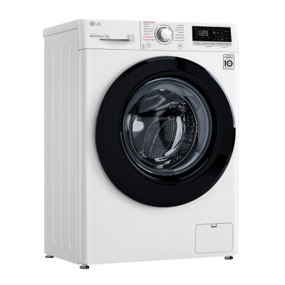 Пральна машина з фронт. завант. LG F2V3HS6W, 7кг, 1200, A+++, Пара, глибина 45см, Дисплей, Білий