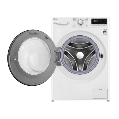 Пральна машина з фронт. завант. LG F2V3HS6W, 7кг, 1200, A+++, Пара, глибина 45см, Дисплей, Білий