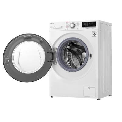 Пральна машина з фронт. завант. LG F2V3HS6W, 7кг, 1200, A+++, Пара, глибина 45см, Дисплей, Білий