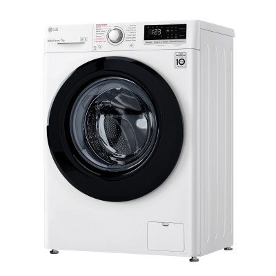 Пральна машина з фронт. завант. LG F2V3HS6W, 7кг, 1200, A+++, Пара, глибина 45см, Дисплей, Білий