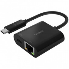 Перехідник USB-C - Ethernet 60W PD, black Belkin (INC001BTBK) Перехідник USB-C - Ethernet 60W PD, black Belkin (INC001BTBK)