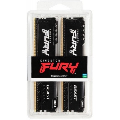 Пам'ять ПК Kingston DDR4 32GB KIT (16GBx2) 3200 FURY Beast Black