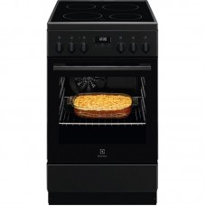 Плита Electrolux електрична склокерамічна, 57л, 50x60см, дисплей, конвекція, чорний матовий Плита Electrolux електрична склокерамічна, 57л, 50x60см, дисплей, конвекція, чорний матовий