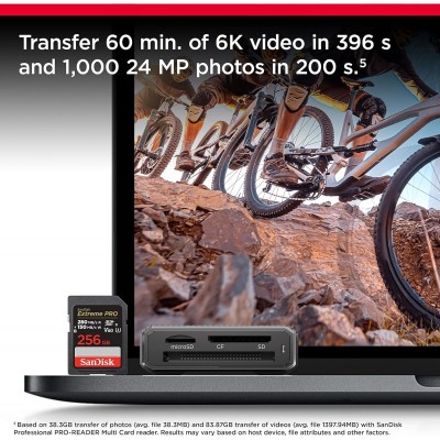 Карта пам'яті SanDisk SD  256GB C10 UHS-II U3 R280/W150MB/s Extreme Pro V60