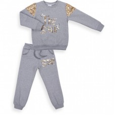 Набір дитячого одягу Breeze "The star" з паєтками (9679-140G-gray) Набір дитячого одягу Breeze "The star" з паєтками (9679-140G-gray)