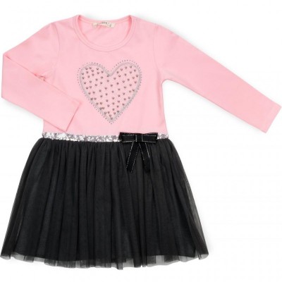 Плаття Breeze з сердечком (13243-110G-pink)