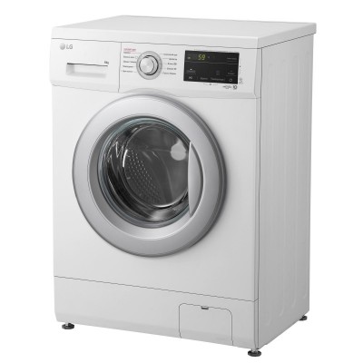 Пральна машина LG фронтальна, 6кг, 1200, A+++, 44см, дисплей, пара, інвертор, білий