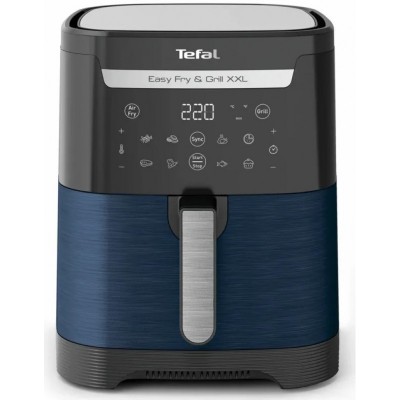Мультипіч Tefal EasyFry&Grill XXL, 1830Вт, чаша-6.5л, сенсорне керув., 8 програм, пластик, чорно-синій
