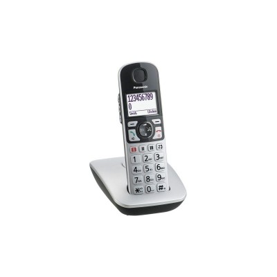 Радіотелефон DECT Panasonic KX-TGE510RUS, чорно-сріблястий