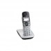 Радіотелефон DECT Panasonic KX-TGE510RUS, чорно-сріблястий