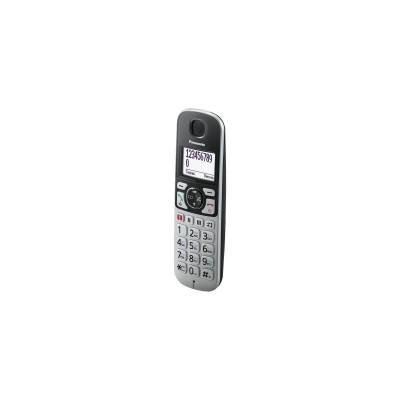 Радіотелефон DECT Panasonic KX-TGE510RUS, чорно-сріблястий