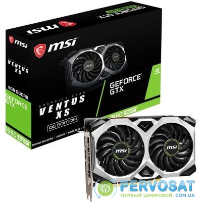Видеокарта MSI GeForce GTX1660 SUPER 6144Mb VENTUS XS OC (GTX 1660 SUPER VENTUS XS OC 6G)