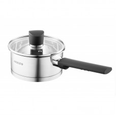 Ківш Ardesto Gemini Trento, скляна кришка, 0.9 л, нержавіюча сталь Ківш Ardesto Gemini Trento, скляна кришка, 0.9 л, нержавіюча сталь