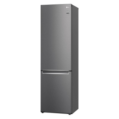 Холодильник LG з нижн. мороз., 203x60х68, холод.відд.-277л, мороз.відд.-107л, 2дв., А+, NF, інв., диспл внутр., зона св-ті, сірий темний