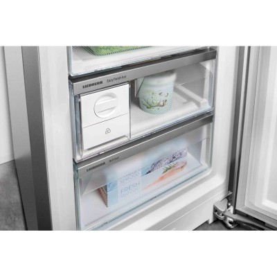 Холодильник Liebherr з нижн. мороз., 201.5x74.7х67.5, холод.відд.-346л, мороз.відд.-128л, 2дв., A++, NF, диспл внутр., сірий Холодильник Liebherr з нижн. мороз., 201.5x74.7х67.5, холод.відд.-346л, мороз.відд.-128л, 2дв., A++, NF, диспл внутр., сірий