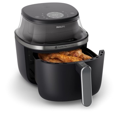 Мультипіч Philips Ovi XL Series 3000, 2000Вт, чаша-7.2л, сенсорне управл., 16 авто. програм, з віконцем, пластик, чорний