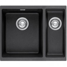 Мийка кухонна Franke Sirius, тектонайт, прямокутник, без крила, 560х435х200мм, чаша - 1,5, під стільницю, SID 160, чорний