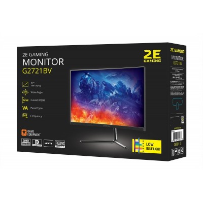 Монiтор LCD 27&quot; 2E GAMING G2721BV 3xHDMI, DP, VA, 2560x1440, 144Hz, 1ms, CURVED, FreeSync