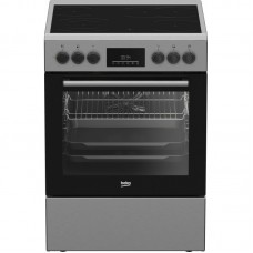 Плита Beko електрична склокерамічна, 72л, 60x60см, дисплей, конвекція, нерж