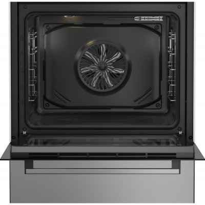 Плита Beko електрична склокерамічна, 72л, 60x60см, дисплей, конвекція, нерж