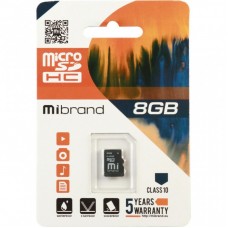 Карта пам'яті Mibrand 8GB microSDHC class 10 (MICDHC10/8GB) Карта пам'яті Mibrand 8GB microSDHC class 10 (MICDHC10/8GB)