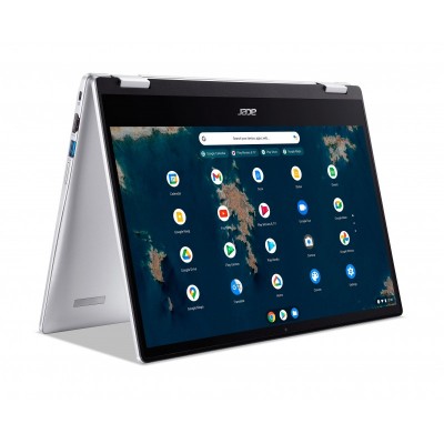 Ноутбук Acer Chromebook Spin CP314-1HN 14" FHD IPS, Intel C N4500, 8GB, F128GB, UMA, ChromeOS, сріблястий