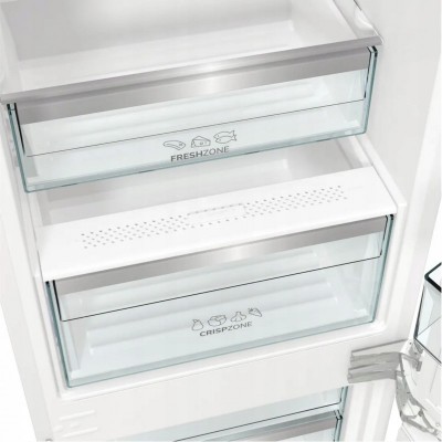 Холодильник Gorenje вбудований з нижн. мороз., 177x69x55см, 2 двері,252(76)л, А+, NF+, Зона св-ті, Диспл, Wi-Fi, Біли