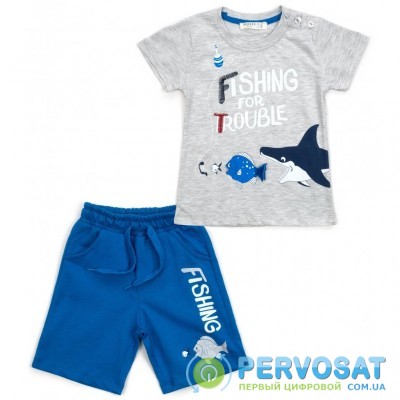 Набор детской одежды Breeze с рыбками (13728-86B-blue)