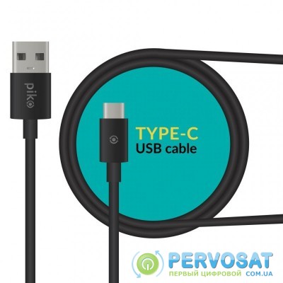 Дата кабель USB 2.0 AM to Type-C 2.0m CB-UT12 black Piko (1283126493850)