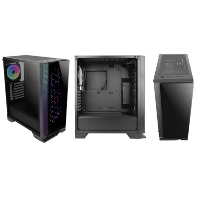Корпус Antec NX600 Gaming,MidT,2xUSB2.0,1xUSB3.0, 4x120мм ARGB,скло(бічна /передня панелі),без БЖ, чорний