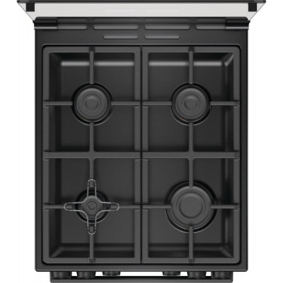 Плита Gorenje GK5C41BF комбінована, 70л, 50x60см, дисплей, чавун, чорний