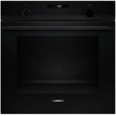 Духова шафа Siemens електрична, 76л, A, дисплей, конвекція, телескопічні направляючі, чорний