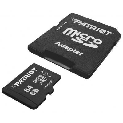 Карта памяти Patriot 64GB microSD class10 UHS-1 (PSF64GMCSDXC10)