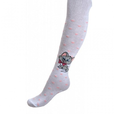Колготки UCS SOCKS з котиком (M0C0301-2121-3G-white)