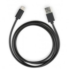 Дата кабель USB 2.0 AM to Type-C 1m stainless steel black Vinga (VCPDCTCSSJ1BK) Дата кабель USB 2.0 AM to Type-C 1m stainless steel black Vinga (VCPDCTCSSJ1BK)